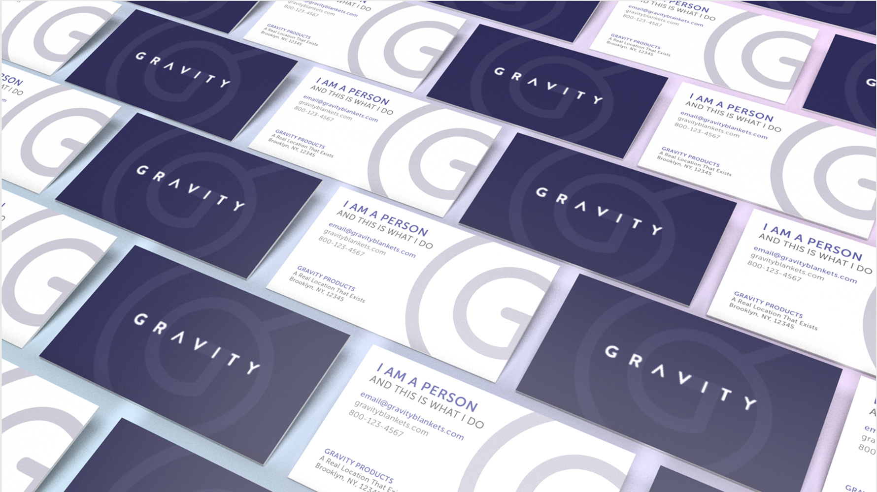Gravity Products brand cards
