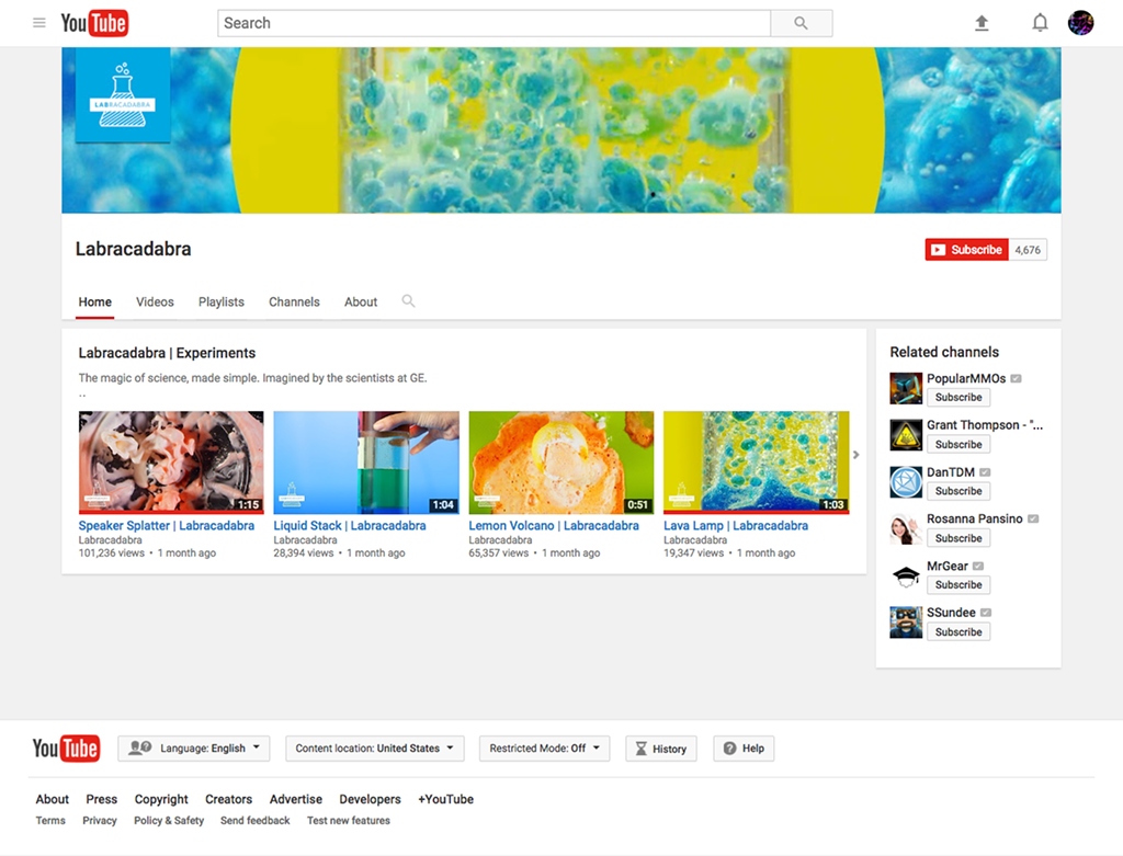 Labracadabra YouTube channel