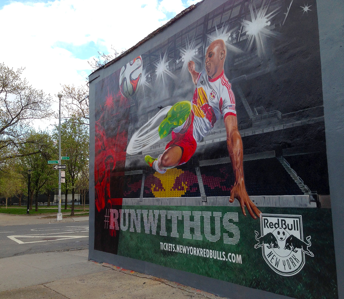 New York Red Bulls outdoor mural