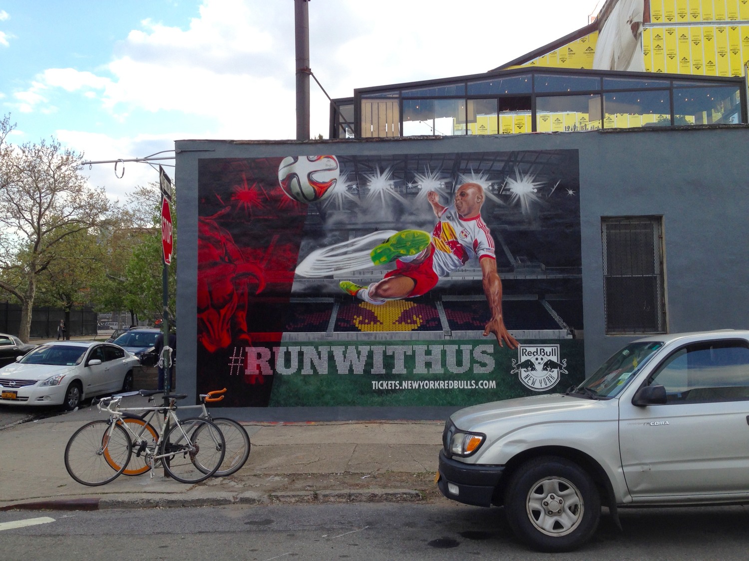 New York Red Bulls outdoor mural