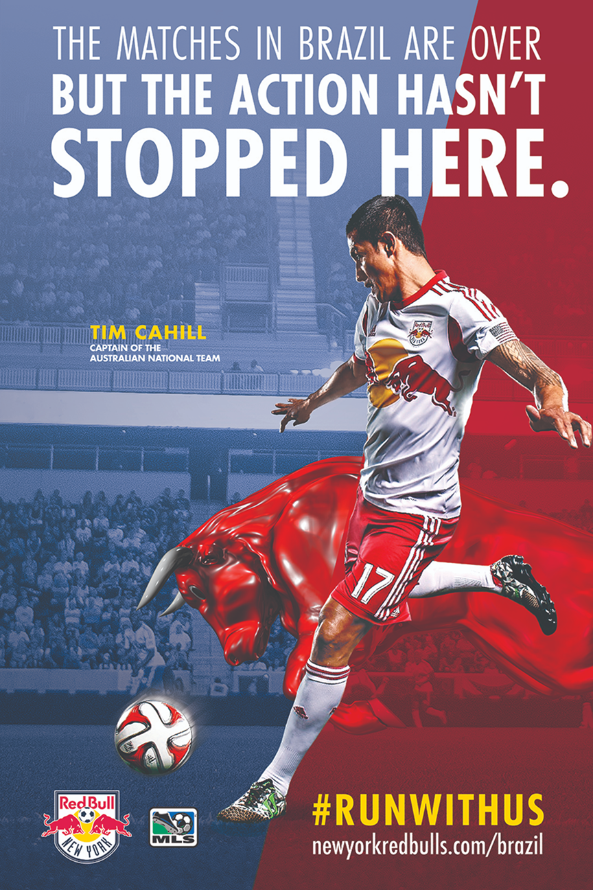 New York Red Bulls wild posting action