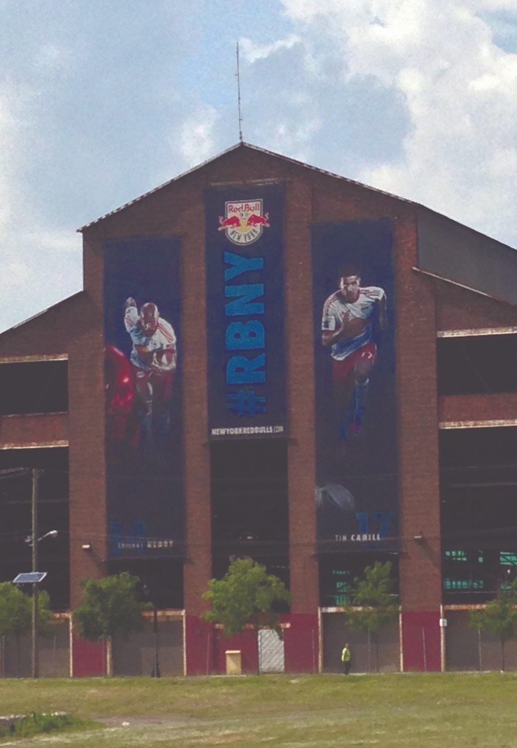 New York Red Bulls warehouse banner