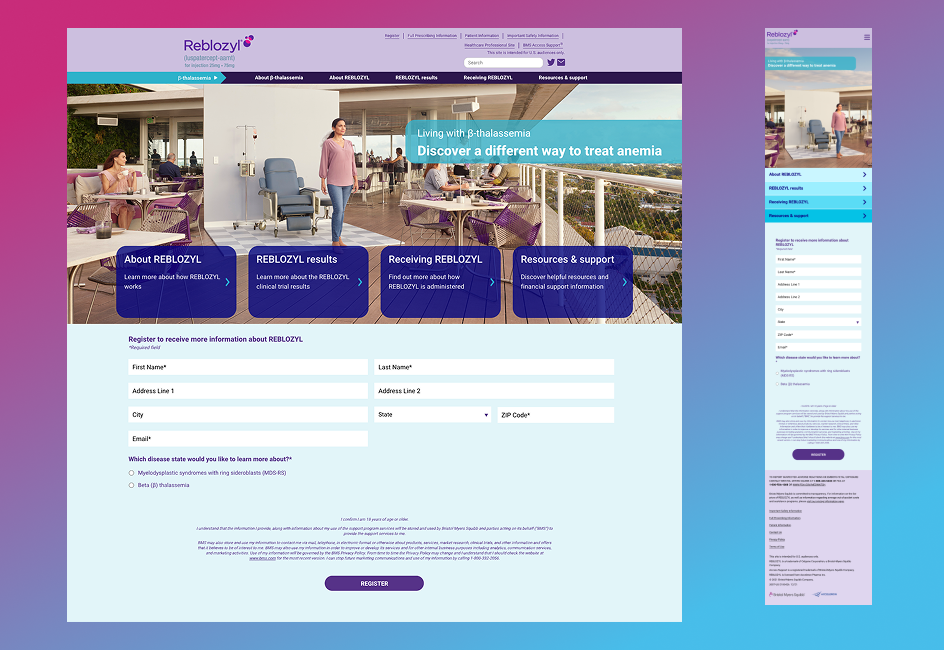 REBLOZYL website homepage